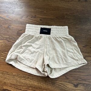Talentless Women’s Boxing Shorts (Sweat-shorts) - Bone/Cream - XS